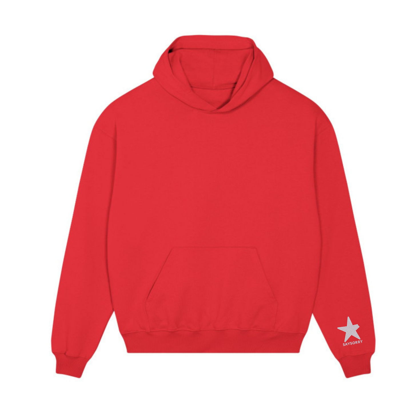 Heavy Raw Cotton Hoodie 100% Organic Unisex »UNPERFEKT im Quadrat«