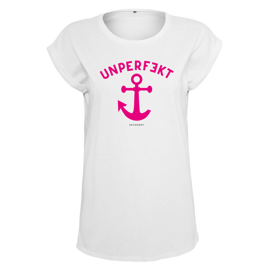 Organic Alle-Größen-Shirt »Unperfekt Anker in Pink«