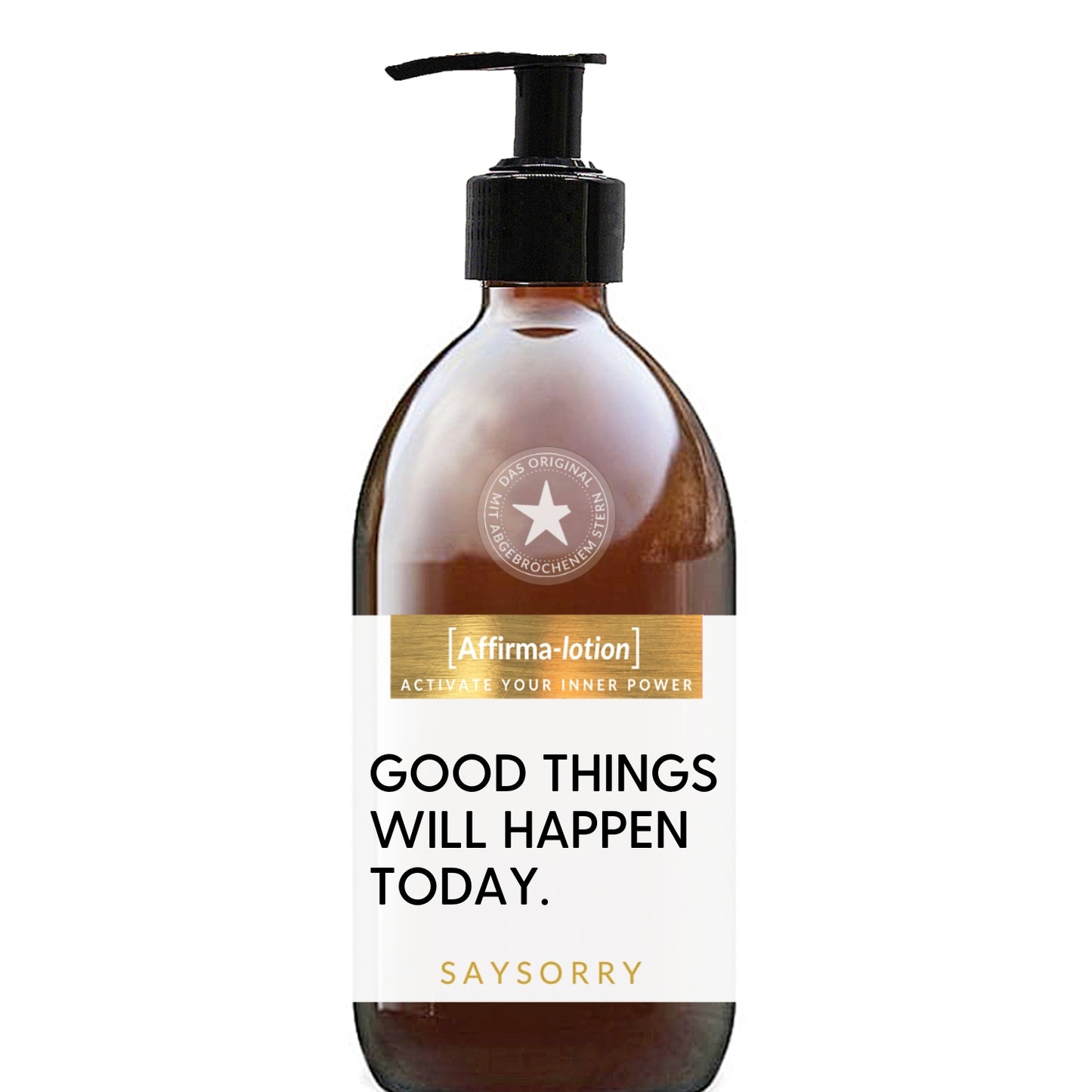 Sandelholz Premium Waschlotion »Good Things will Happen Today«