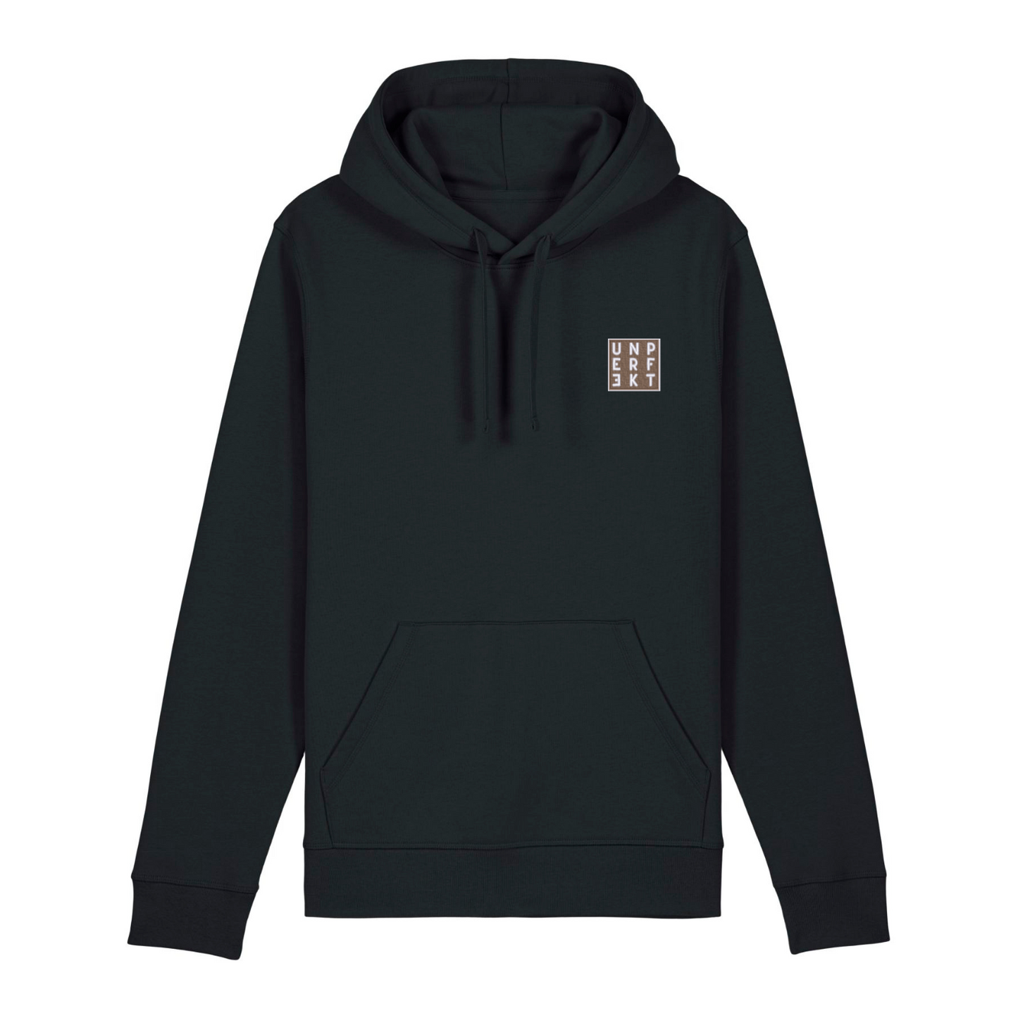Organic unisex Hoodie in tollen Farben »Dezent Unperfekt« hochwertig bestickt
