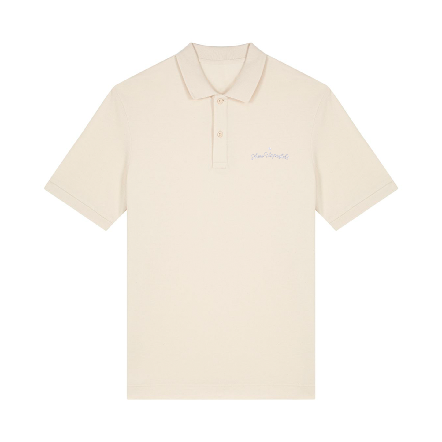100% Organic Herren Polo-Shirt »Herr Unperfekt« hochwertig bestickt