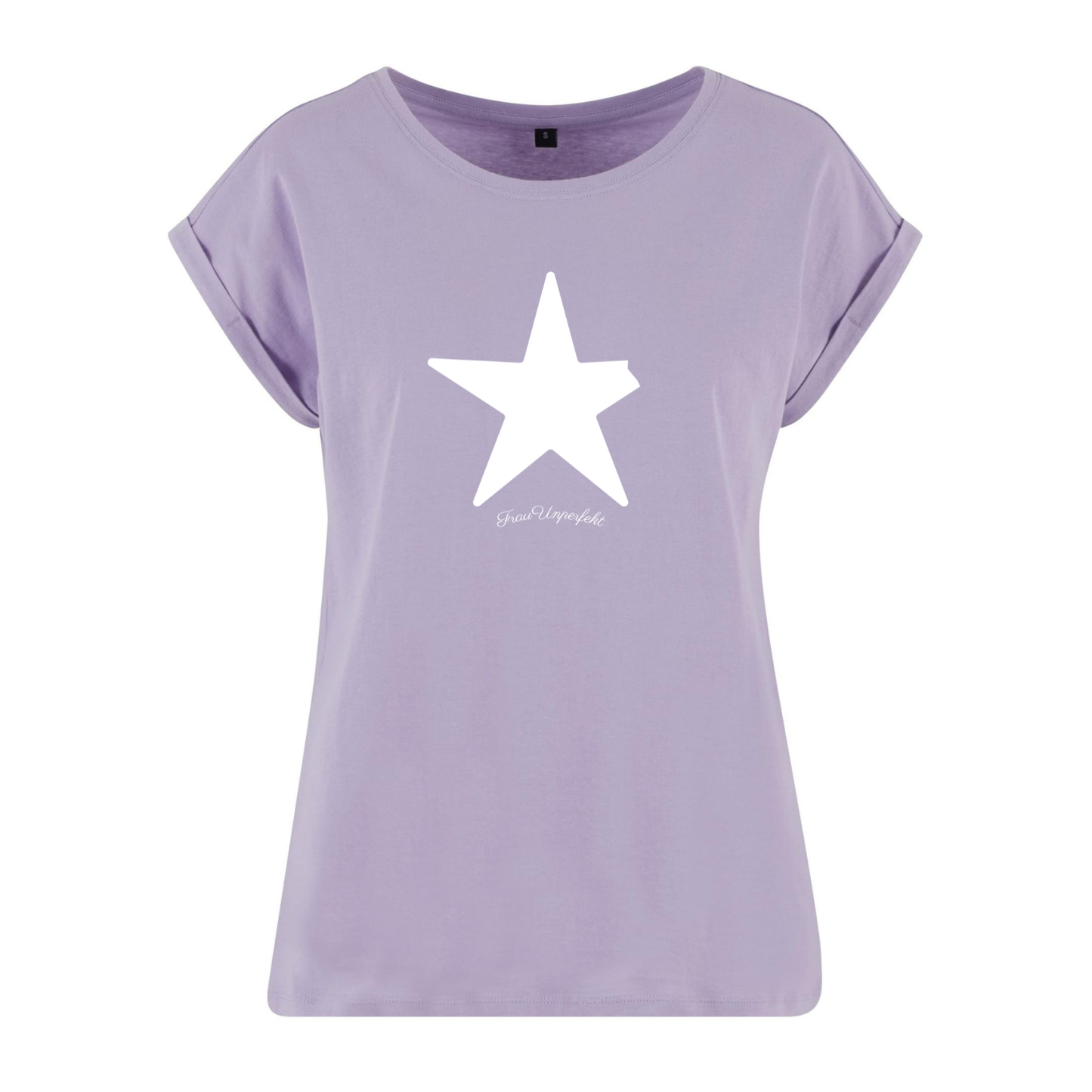 Organic Alle-Größen-Shirt »Unperfekt Stern Weiß im Vintage-Look«