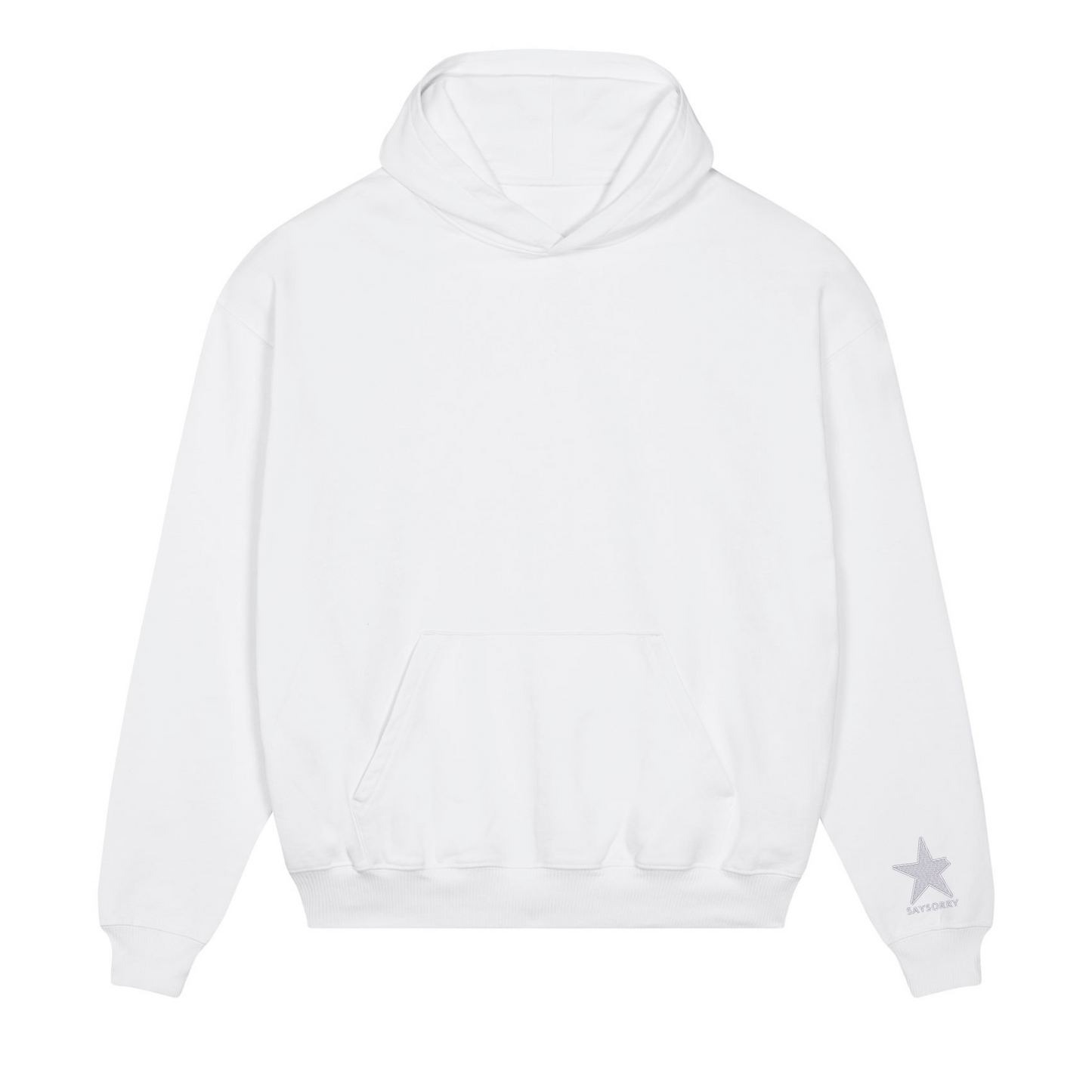 Heavy Raw Cotton Hoodie 100% Organic Unisex »UNPERFEKT im Quadrat«