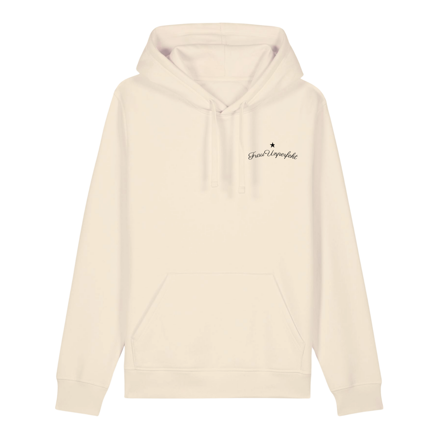 100% Organic unisex Hoodie »Frau Unperfekt«