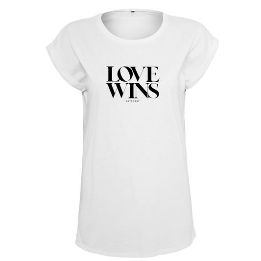 Organic Alle-Größen-Shirt »Love Wins«