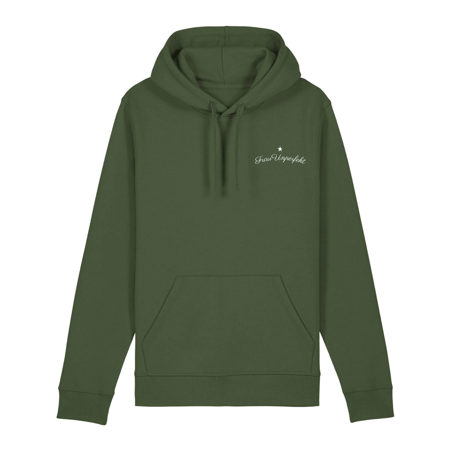 100% Organic unisex Hoodie »Frau Unperfekt«