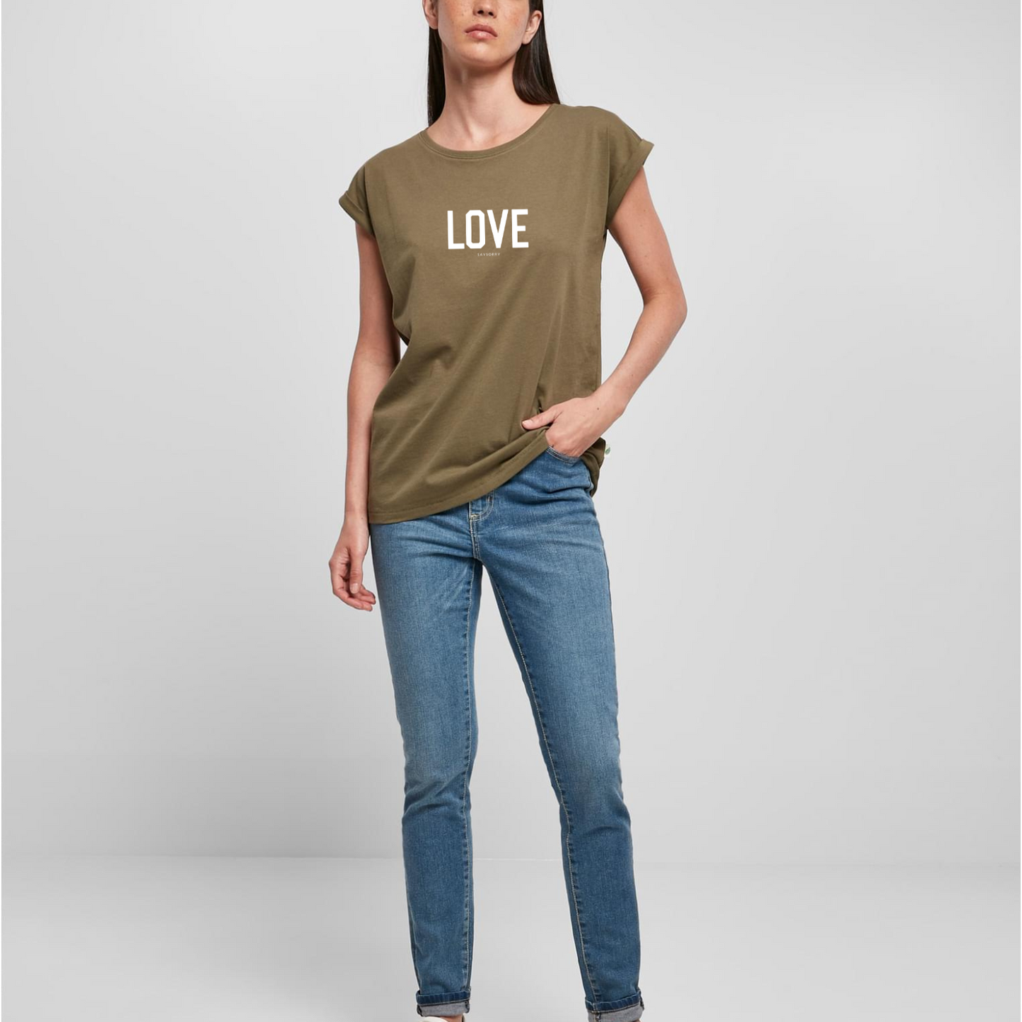 Organic Alle-Größen-Shirt »Love«