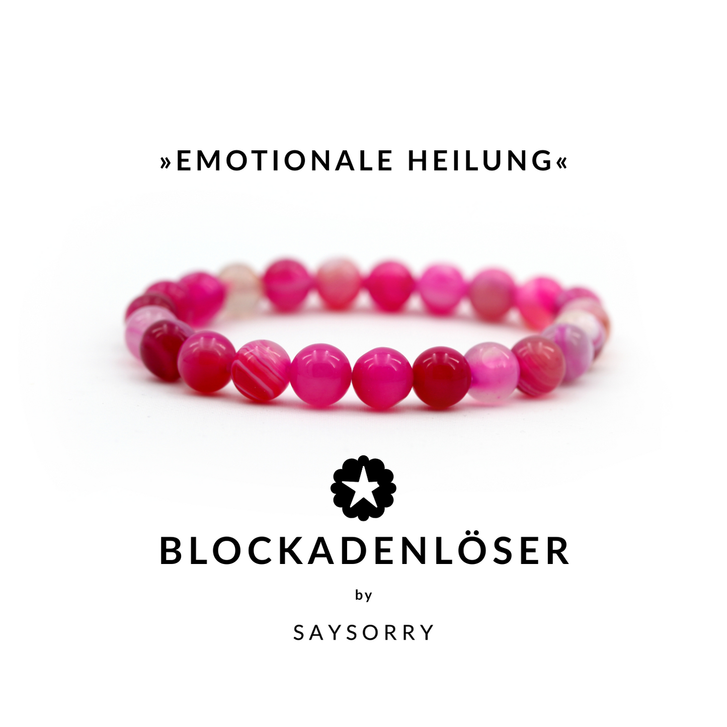 »Emotionale Heilung« Armband aus echten Achat-Steinen