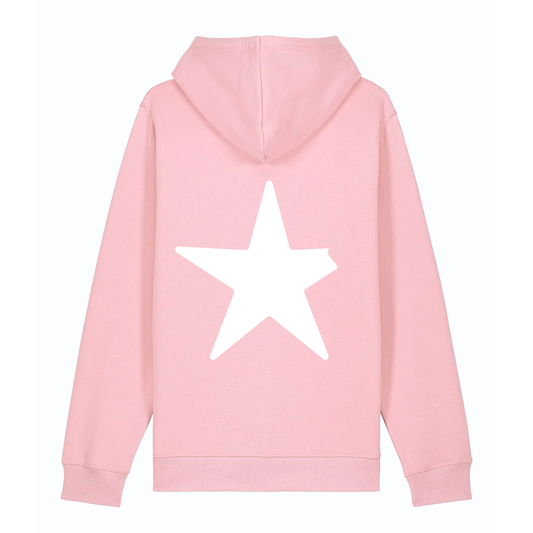 100% Organic unisex Hoodie in vielen Farben »Nur der abgebrochene Stern« hochwertig bedruckt