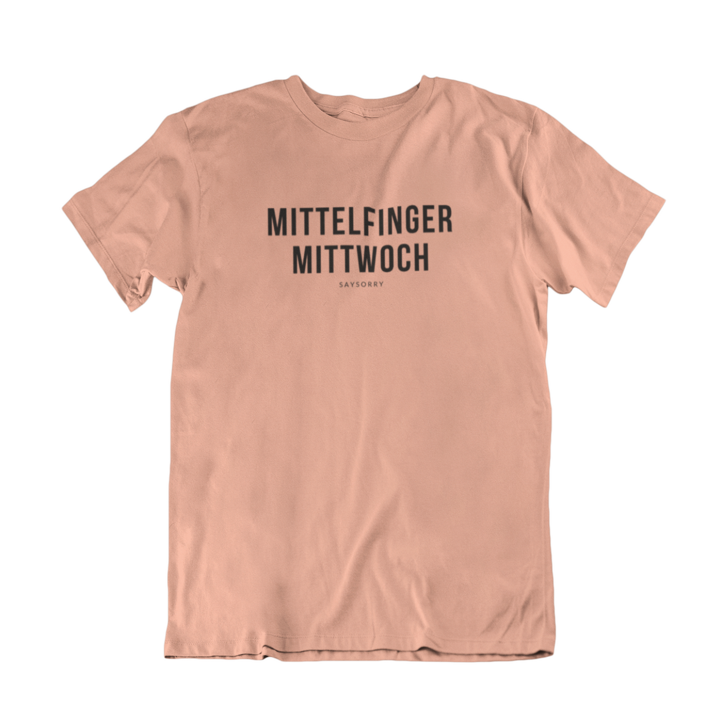 100% Organic Herren Shirt »Mittelfinger Mittwoch«