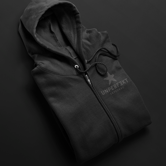 Organic Unisex Zip-Jacke »Unperfekt Neon Edition« hochwertig bedruckt und bestickt