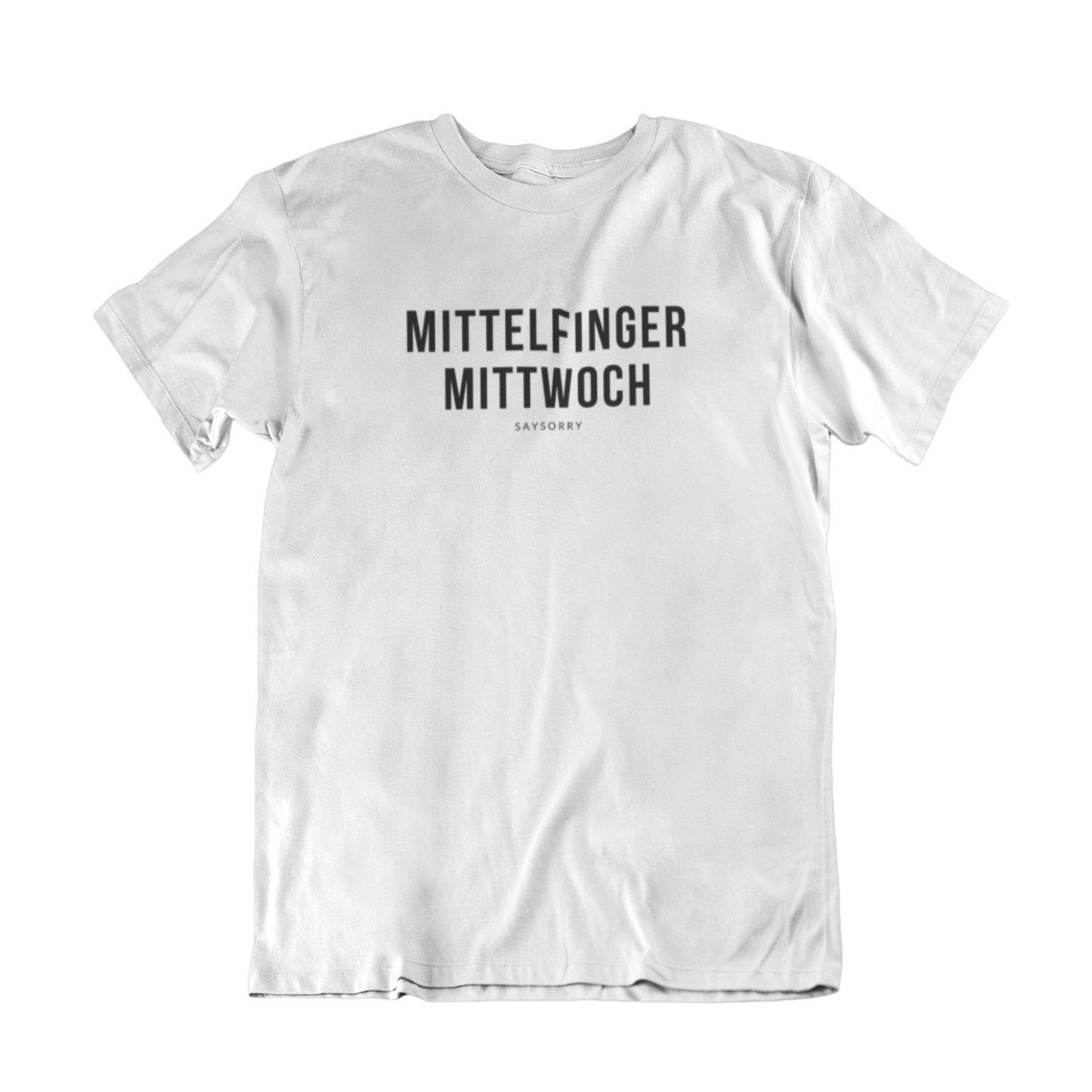 100% Organic Herren Shirt »Mittelfinger Mittwoch«