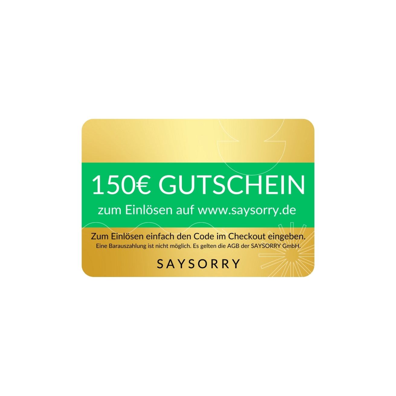 SAYSORRY Geschenkgutschein