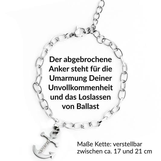 »Ich lass los« Seelenanker-Armband inkl. abgebrochenem Anker