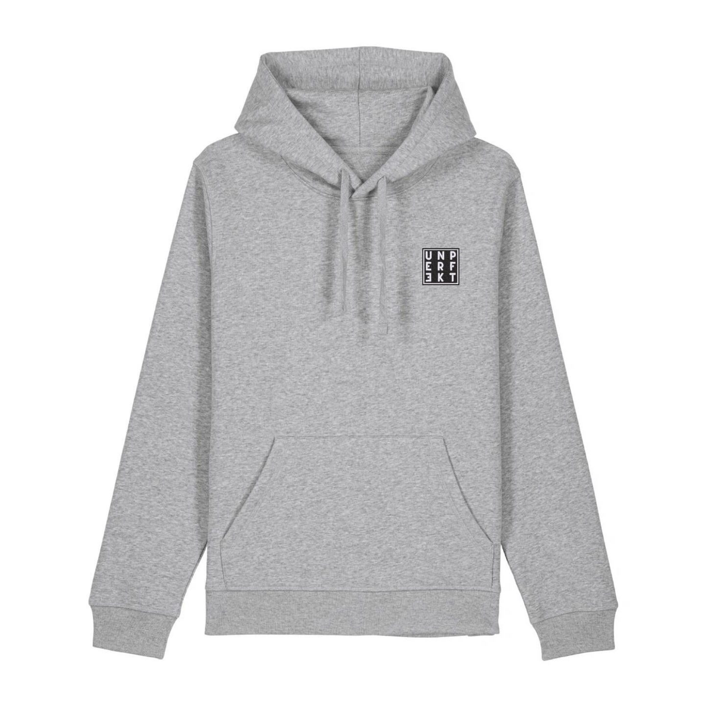 100% Organic unisex Hoodie »No to Racism« vorne bestickt, hinten bedruckt