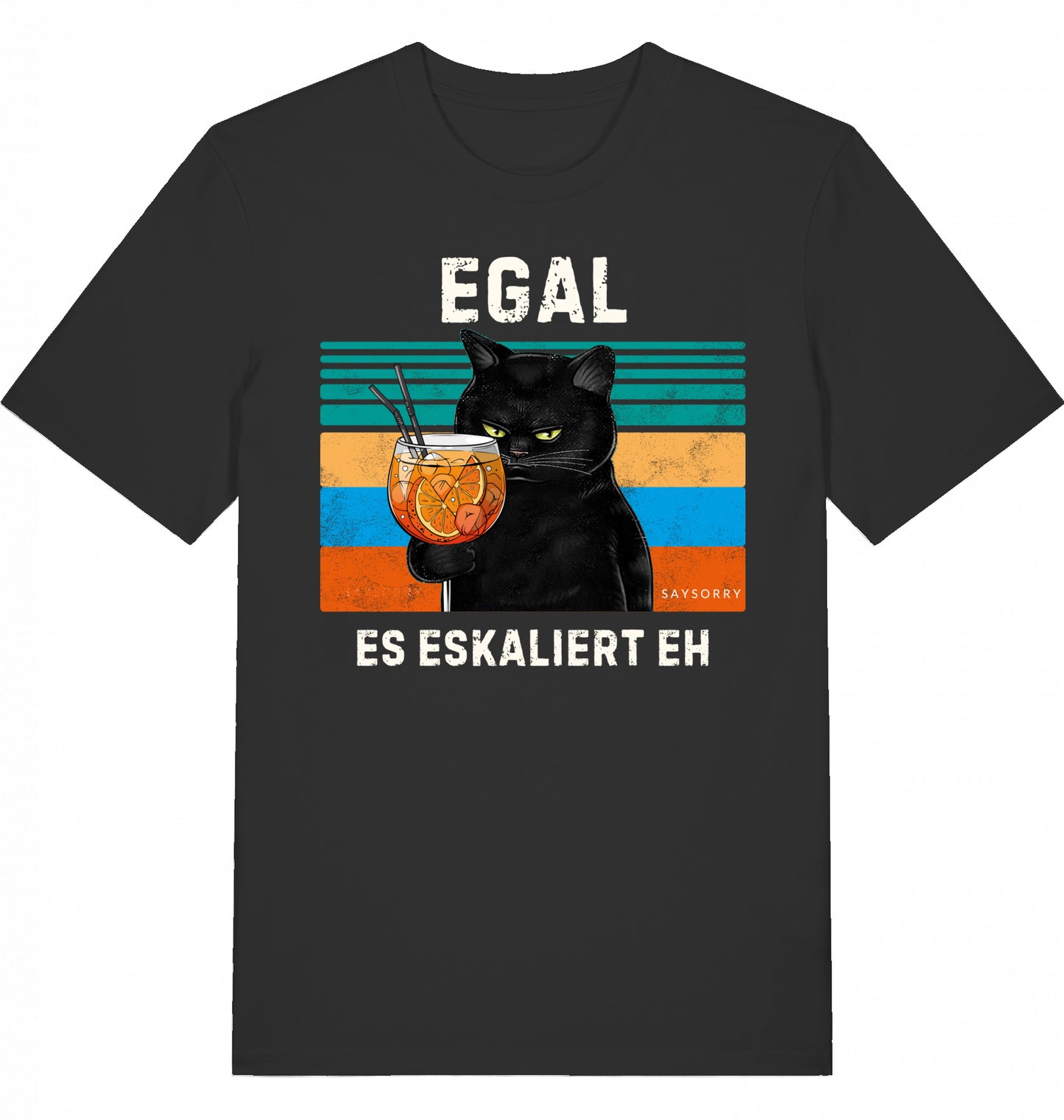 100% Organic Herren Shirt »Egal. Es eskaliert eh.«