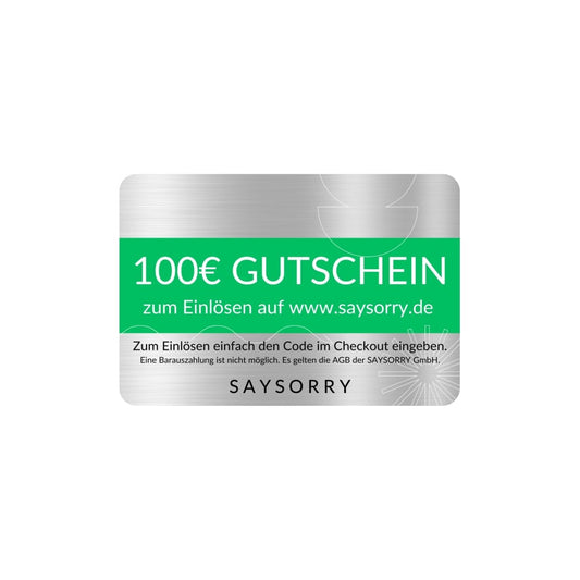SAYSORRY Geschenkgutschein