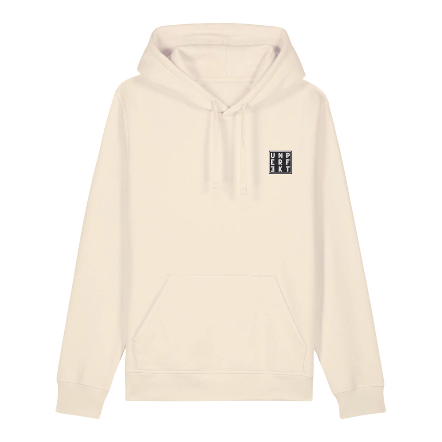 100% Organic unisex Hoodie »No to Racism« vorne bestickt, hinten bedruckt