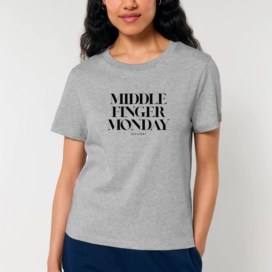 Everyday Damen Shirt »Middle Finger Monday«