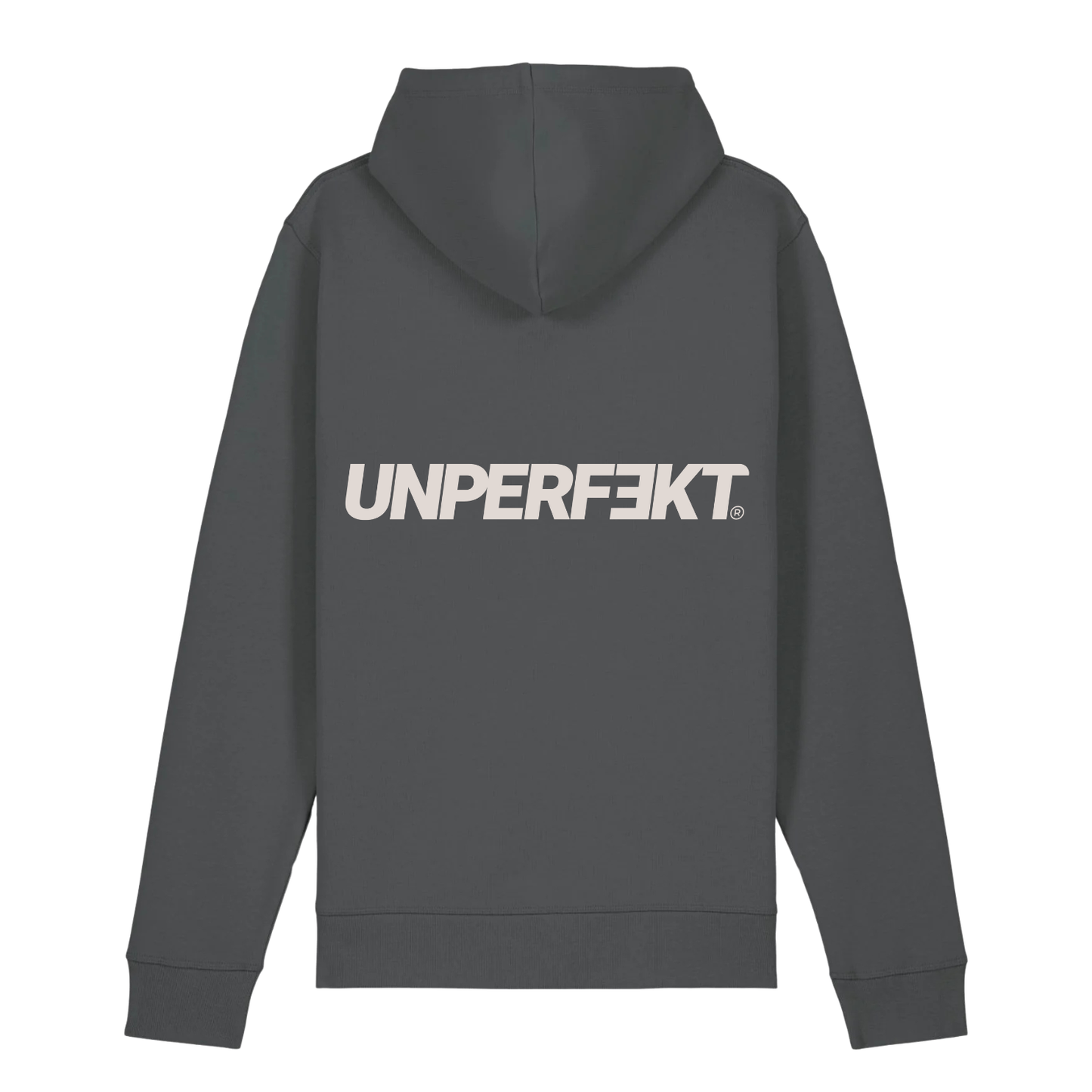 Organic unisex Hoodie in vielen Farben »Unperfekt 2.0« vorne bestickt, hinten bedruckt