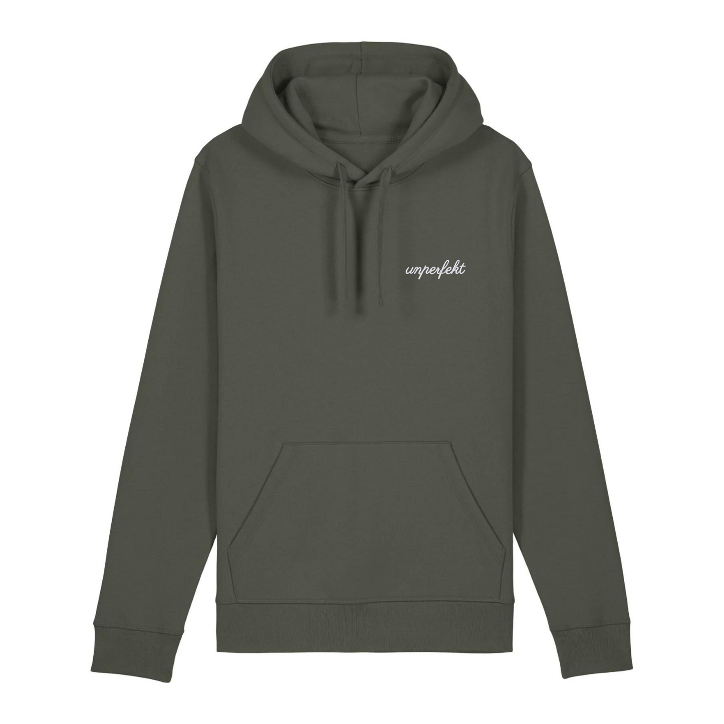 Special Edition organic unisex Hoodie »unperfekt in Neon« hochwertig bestickt