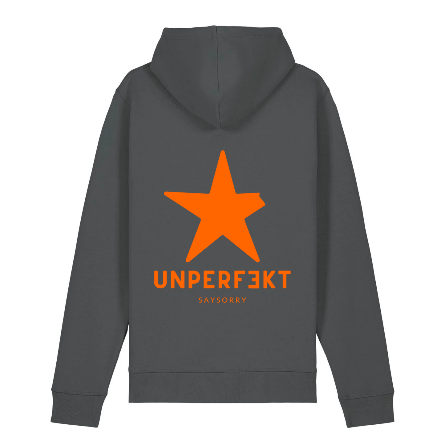 Special Edition organic unisex Hoodie »unperfekt in Neon« hochwertig bestickt