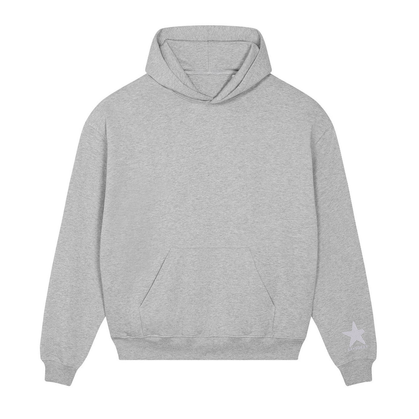 Heavy Raw Cotton Hoodie 100% Organic Unisex »UNPERFEKT im Quadrat«