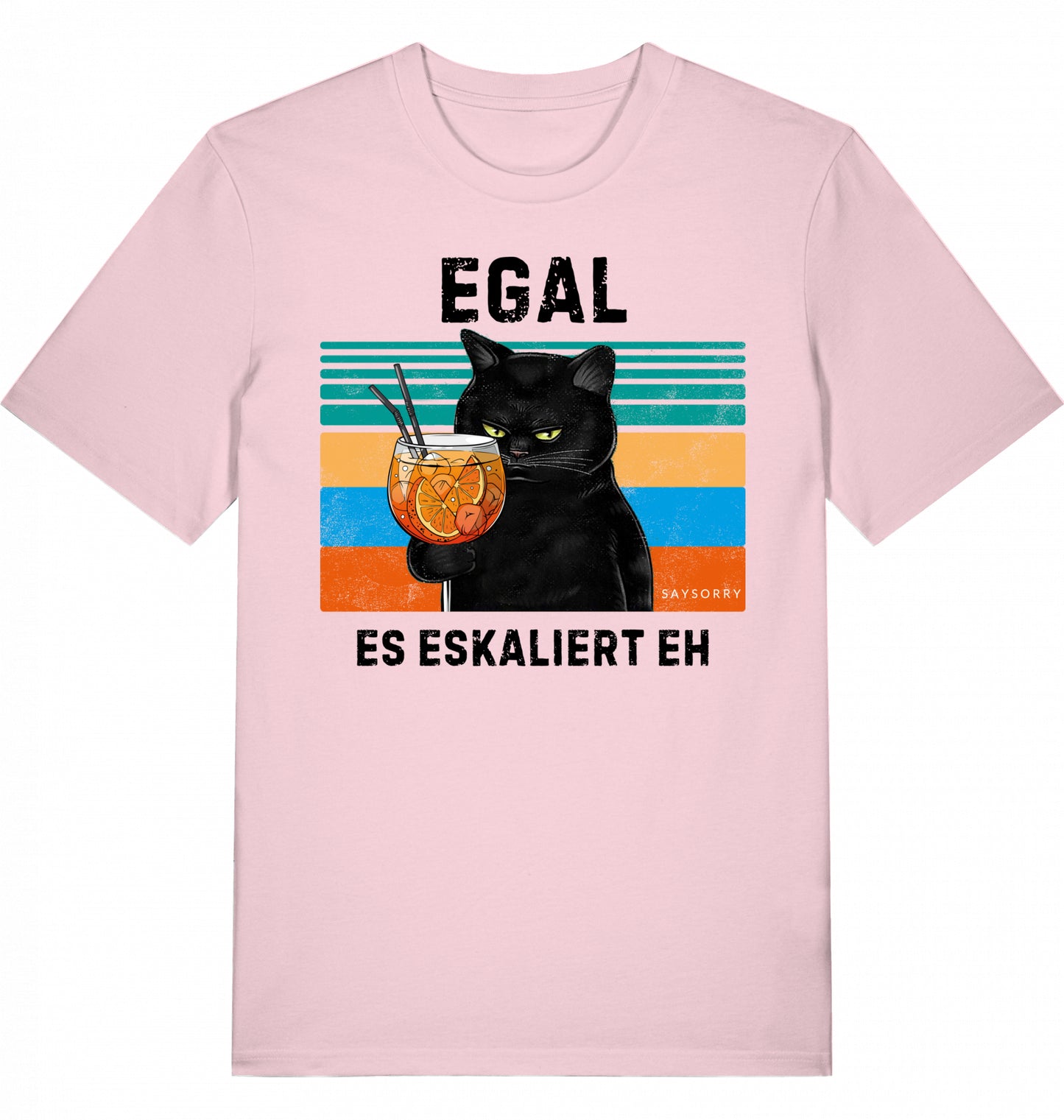 100% Organic Herren Shirt »Egal. Es eskaliert eh.«