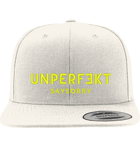 Snapback Cap »Unperfekt ist Neon« hochwertig bestickt
