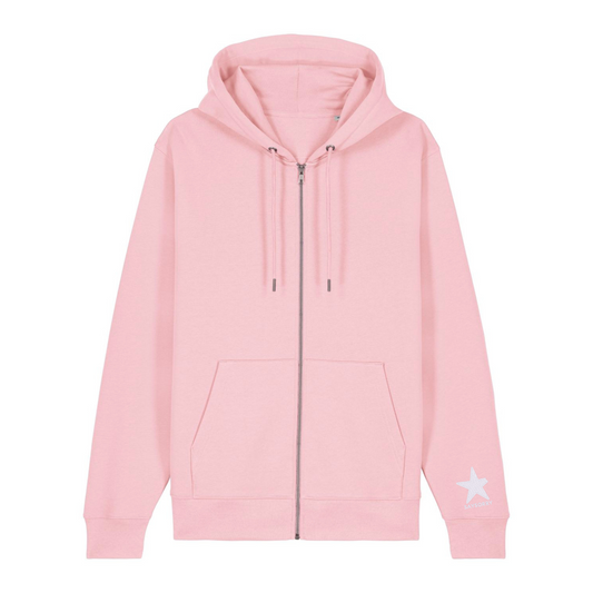 Premium Oversize Zip-Jacke »Unperfekt Stern Classic« vorne hochwertig bestickt, hinten großflächig bedruckt