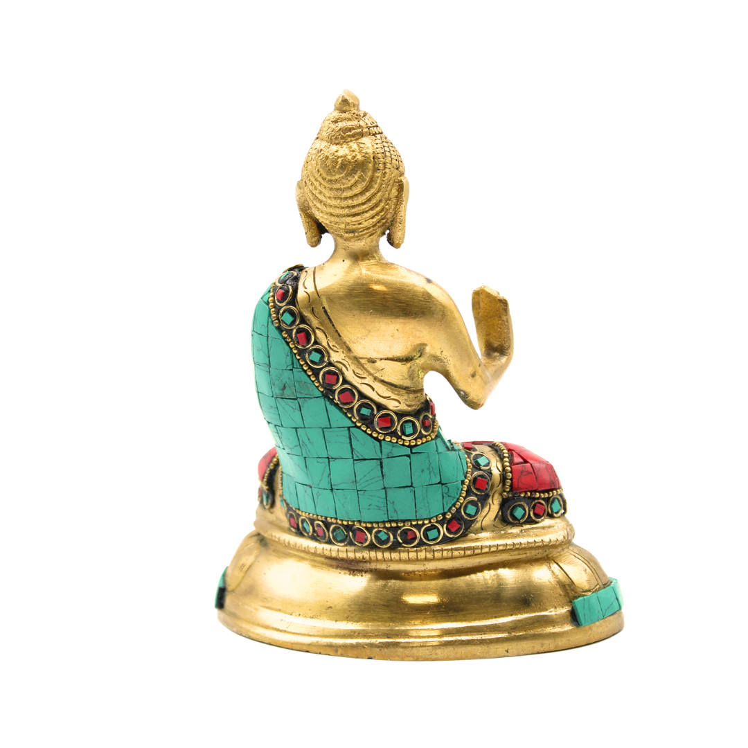 Massive Buddha Statue »Spiritual Blessings« aus Messing