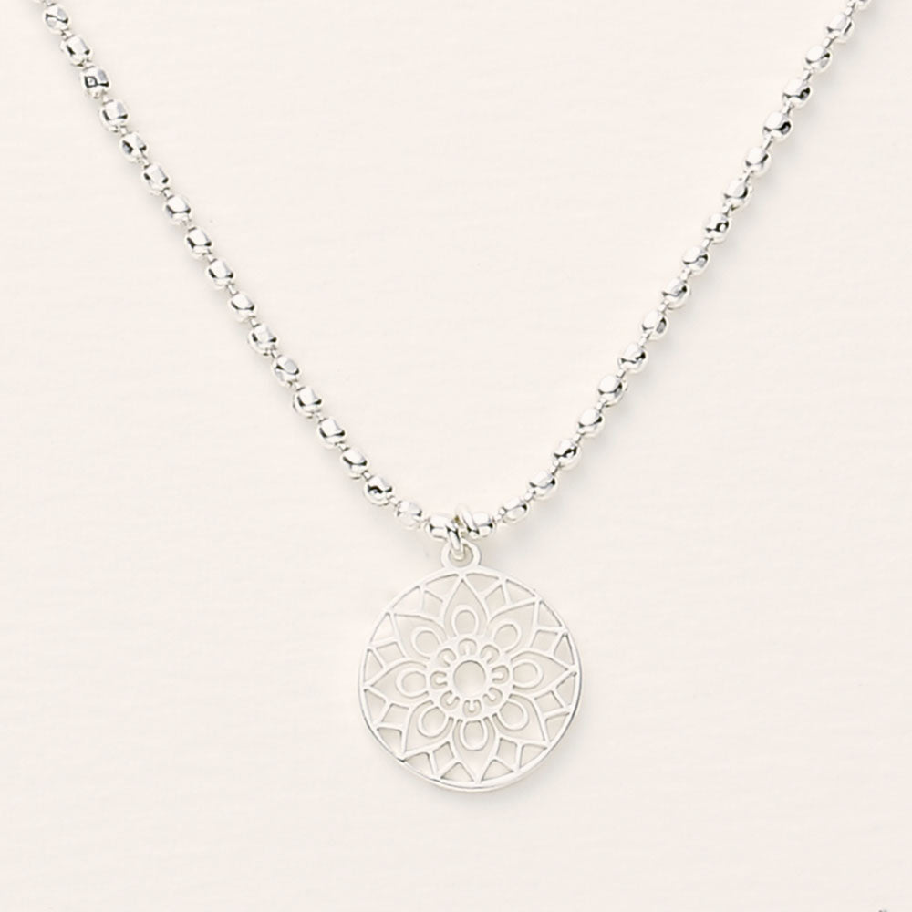 Halskette »Mandala des Glücks« 14 Karat vergoldet