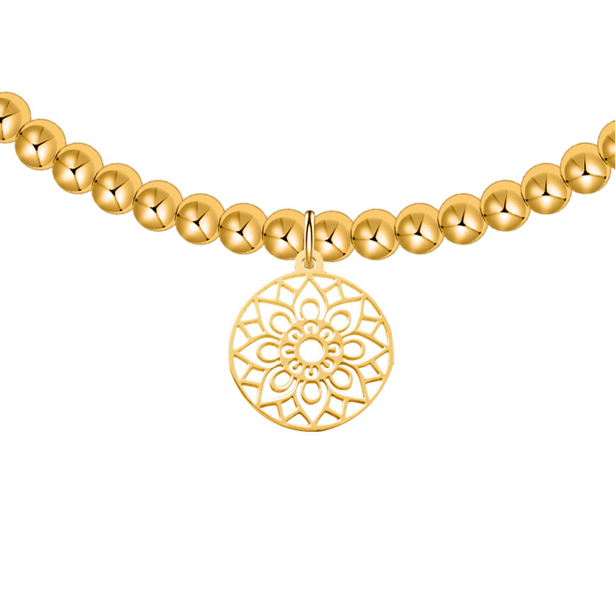 Kugelarmband »Mandala des Glücks« 14 Karat vergoldet