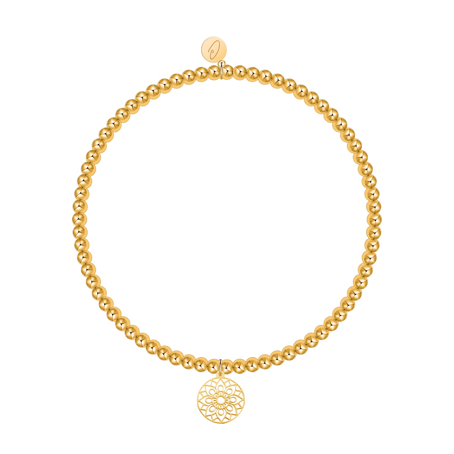 Kugelarmband »Mandala des Glücks« 14 Karat vergoldet