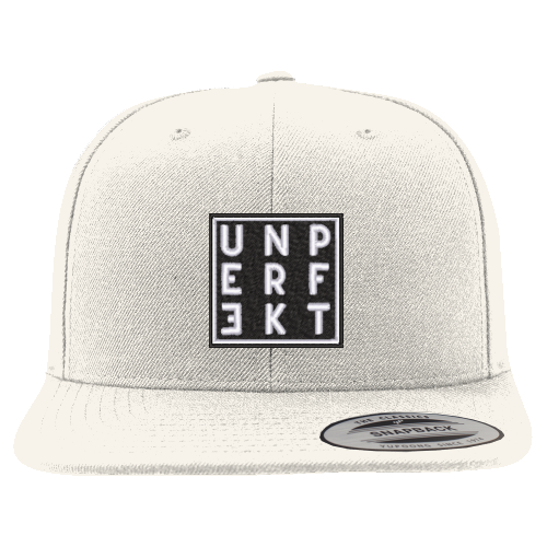 Snapback Cap »Unperfekt im Quadrat« hochwertig bestickt