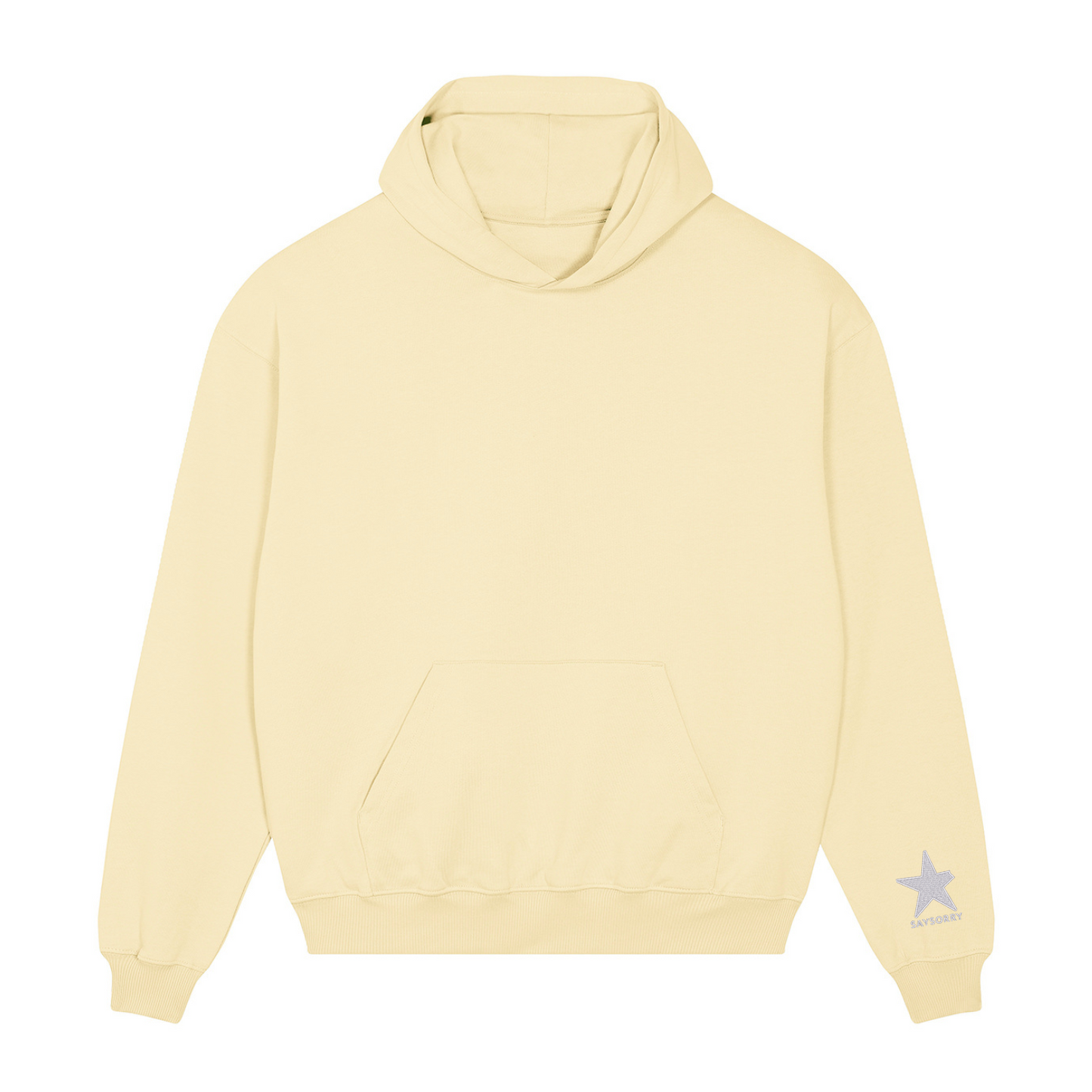 Heavy Raw Cotton Hoodie: Limited Edition 100% Organic Unisex »Unperfekt Neon«