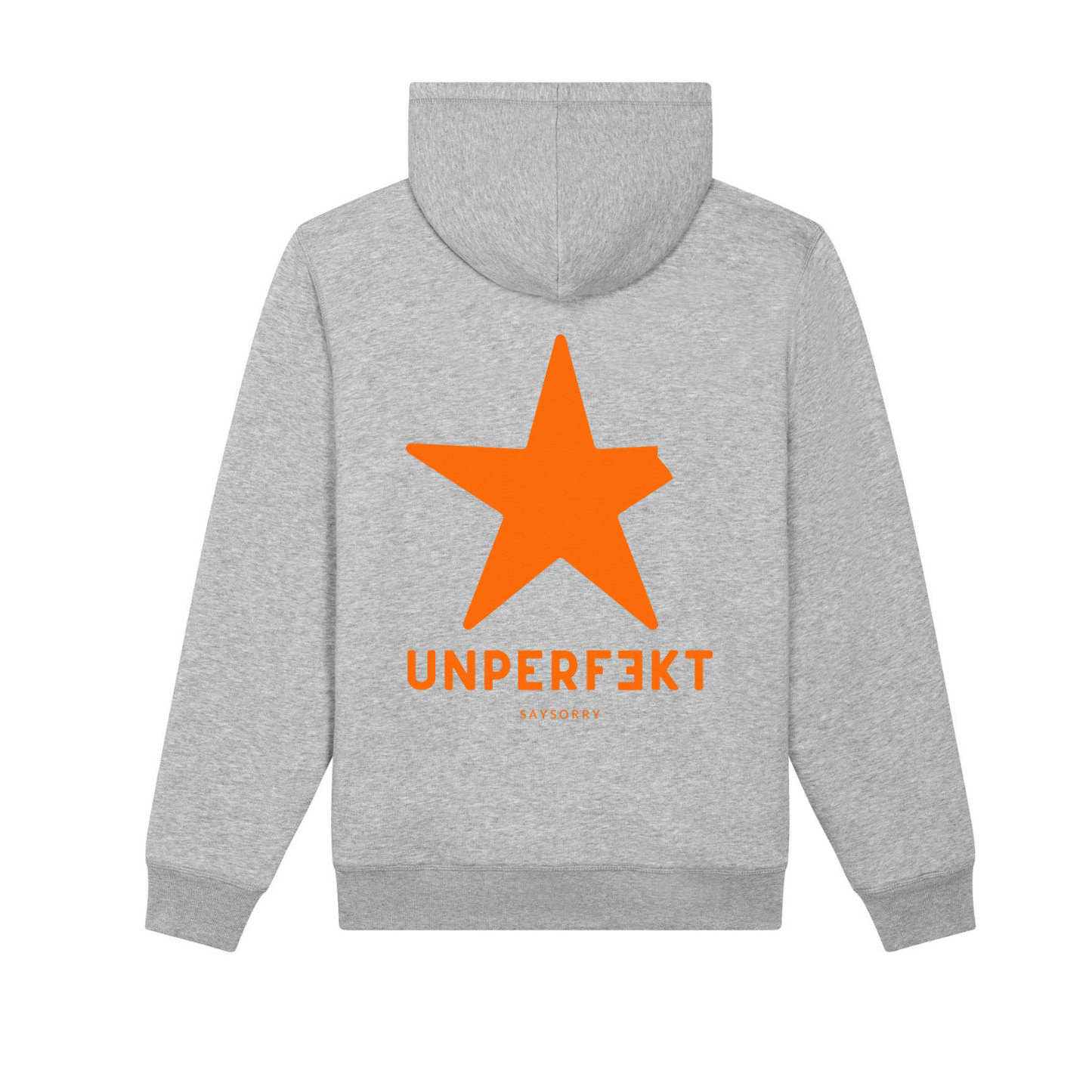 Premium Oversize Neon-Edition gefütterte unisex Kuschel-Zip-Jacke »unperfekt« hochwertig bedruckt und bestickt