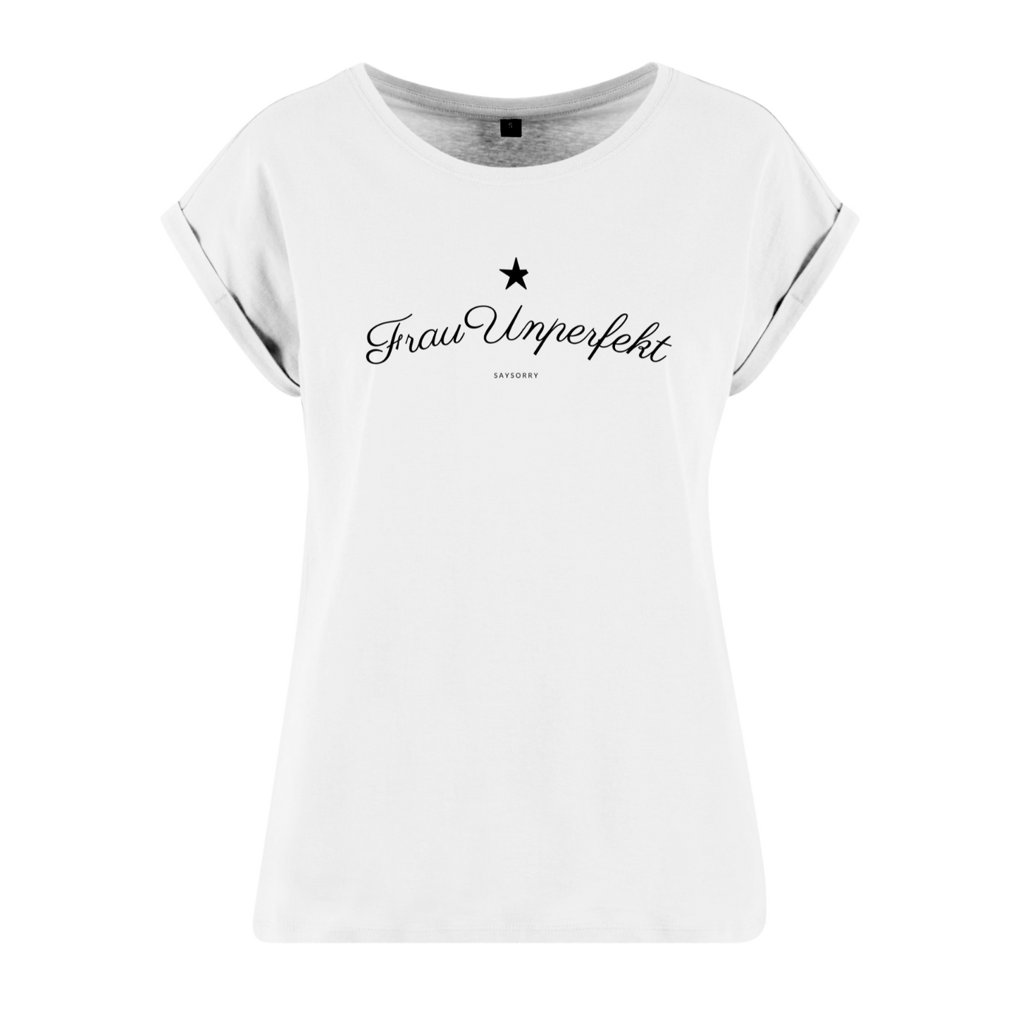 Organic Alle-Größen-Shirt »Frau Unperfekt mit dem abgebrochenen Stern«