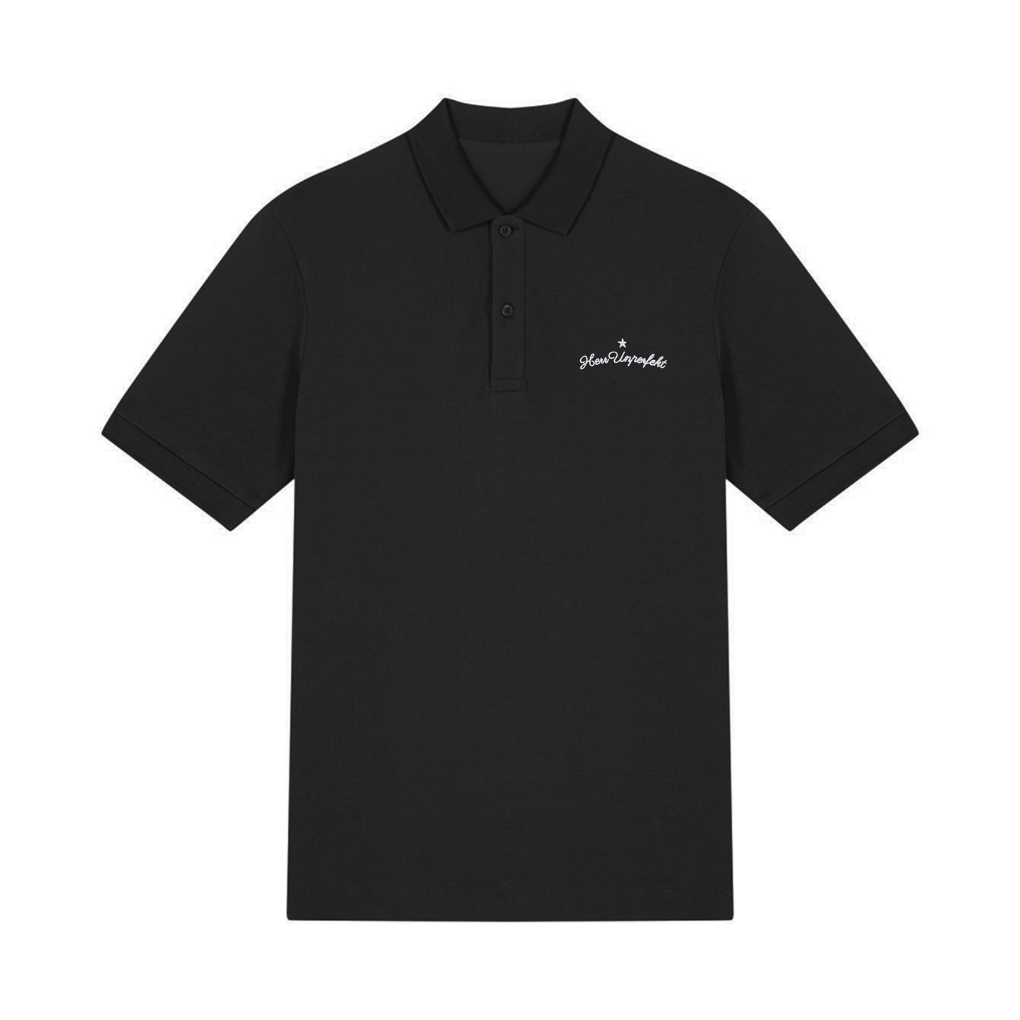 100% Organic Herren Polo-Shirt »Herr Unperfekt« hochwertig bestickt