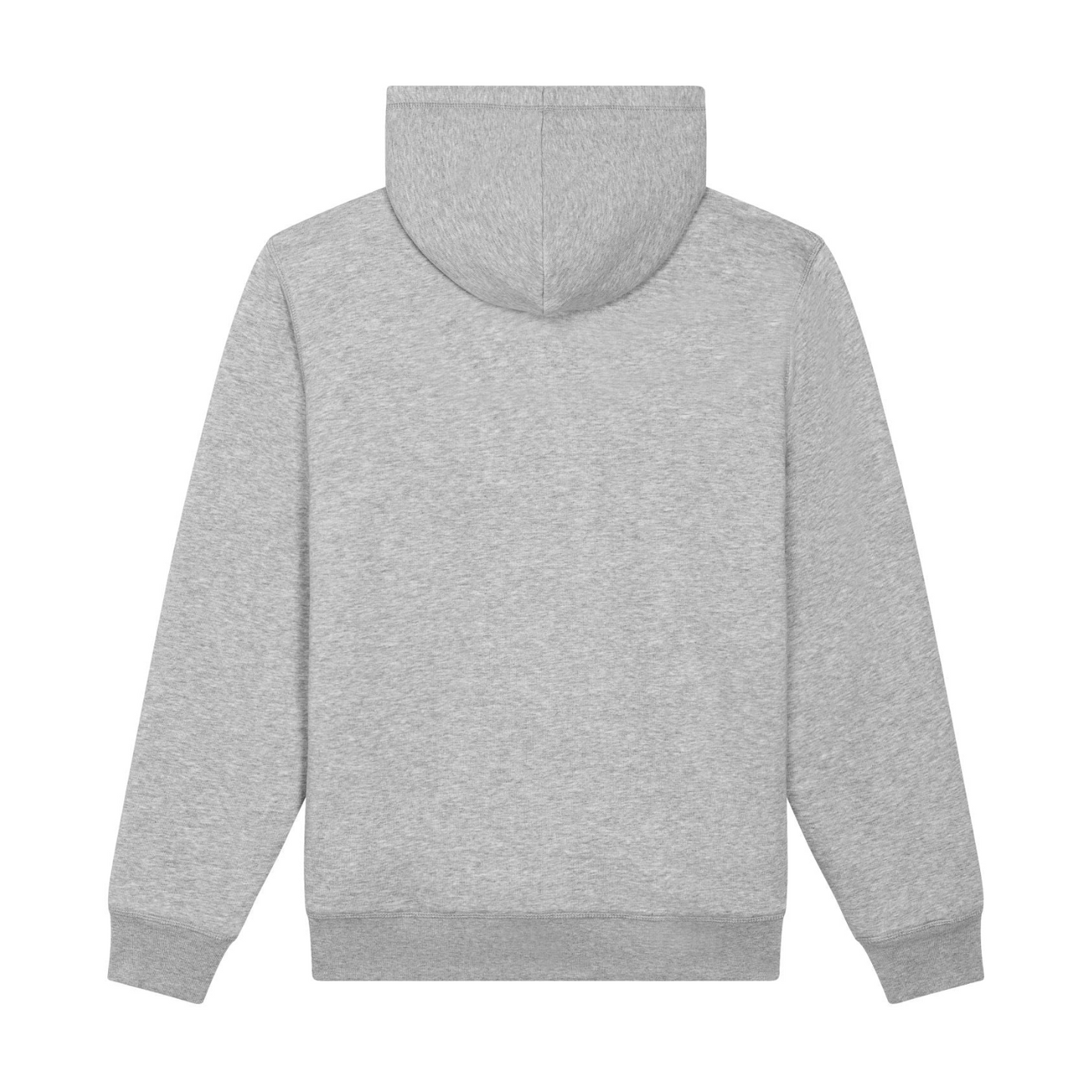 Gefütterter Organic Unisex Kuschel-Zip-Hoodie »Unperfekt mit abgebrochenem Stern« vorne hochwertig bestickt