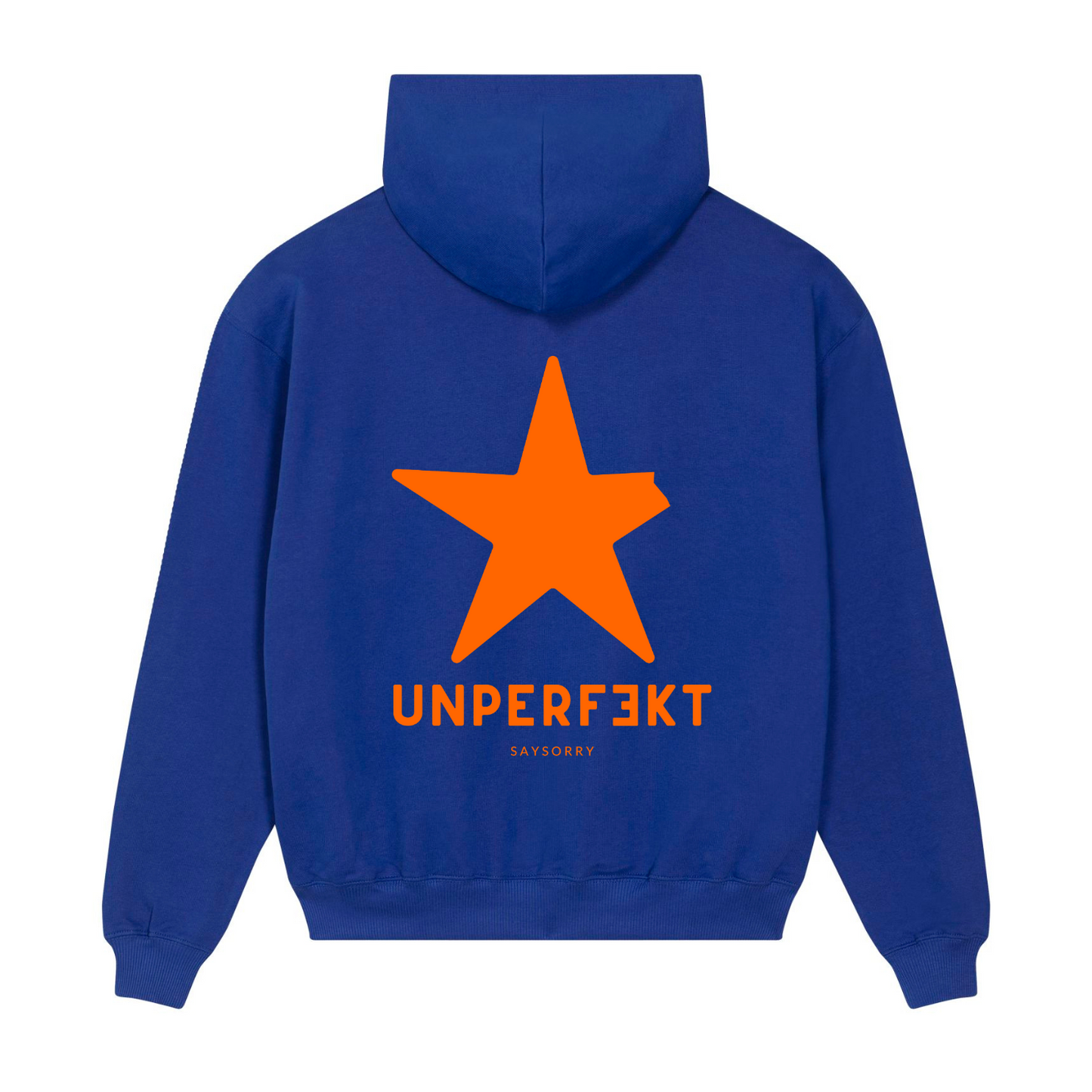 Heavy Raw Cotton Hoodie: Limited Edition 100% Organic Unisex »Unperfekt Neon«