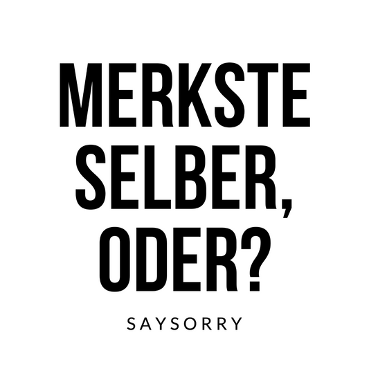 Organic Oversize Sweater »Merkste selber, oder?«