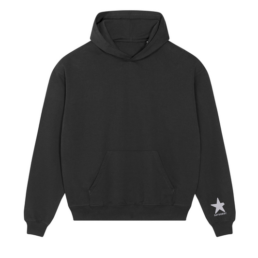 Heavy Raw Cotton Hoodie 100% Organic Unisex »UNPERFEKT im Quadrat«
