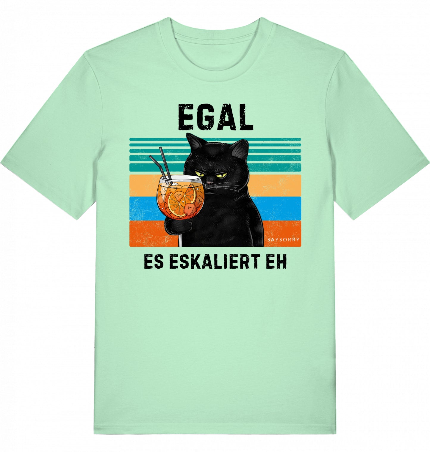 100% Organic Herren Shirt »Egal. Es eskaliert eh.«