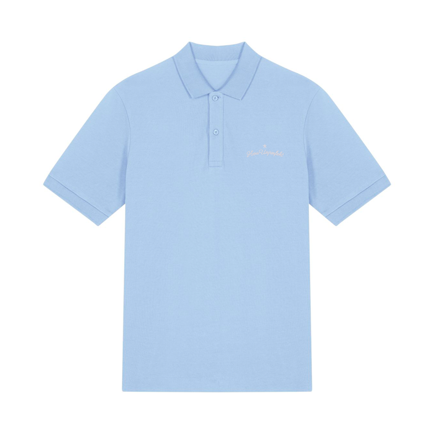 100% Organic Herren Polo-Shirt »Herr Unperfekt« hochwertig bestickt