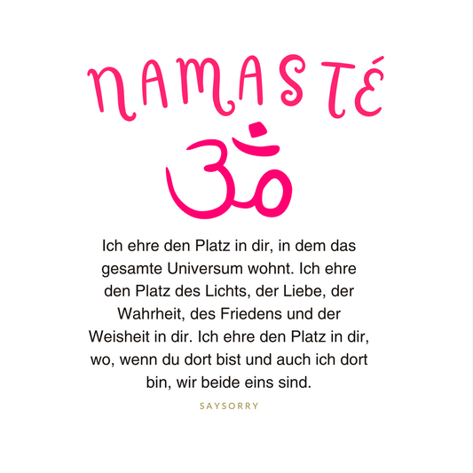 Organic Alle-Größen-Shirt »Namasté«