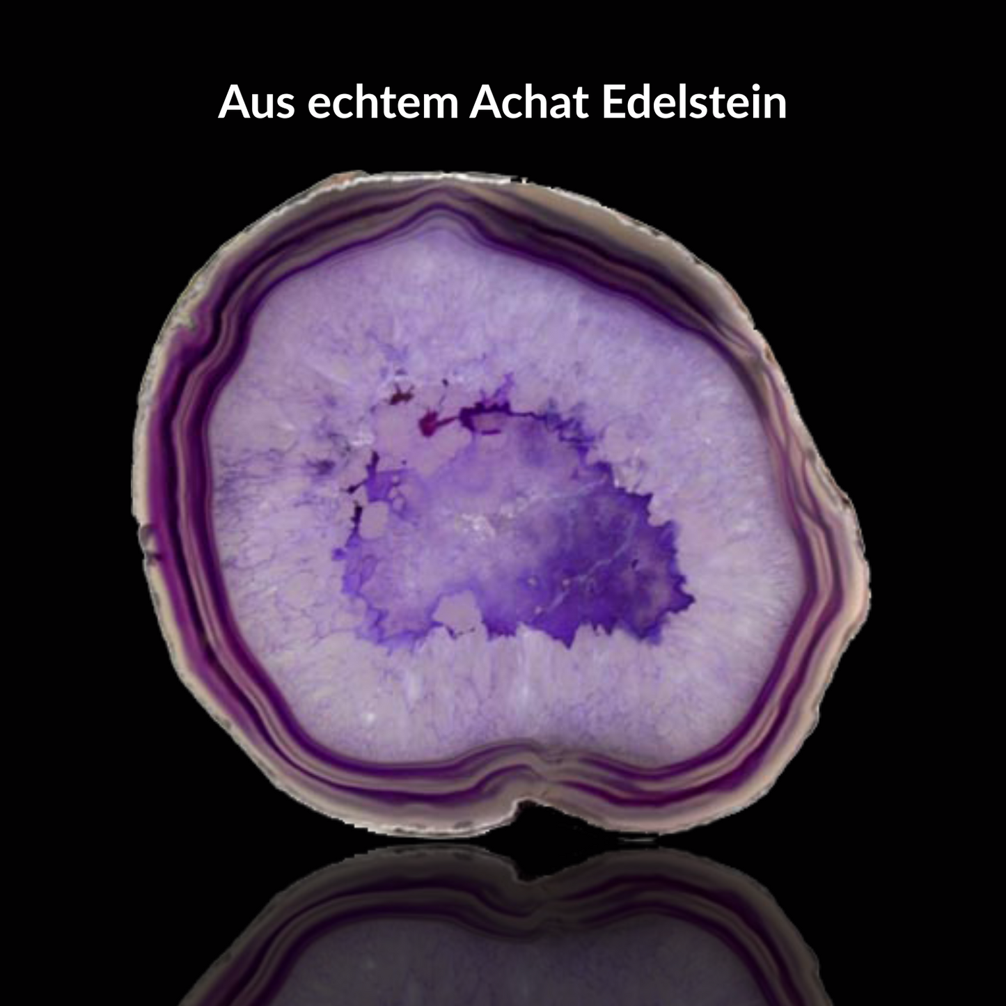 »Don’t Panic« Blockadenlöser-Armband aus echtem Lavendelachat inkl. abgebrochenem Stern