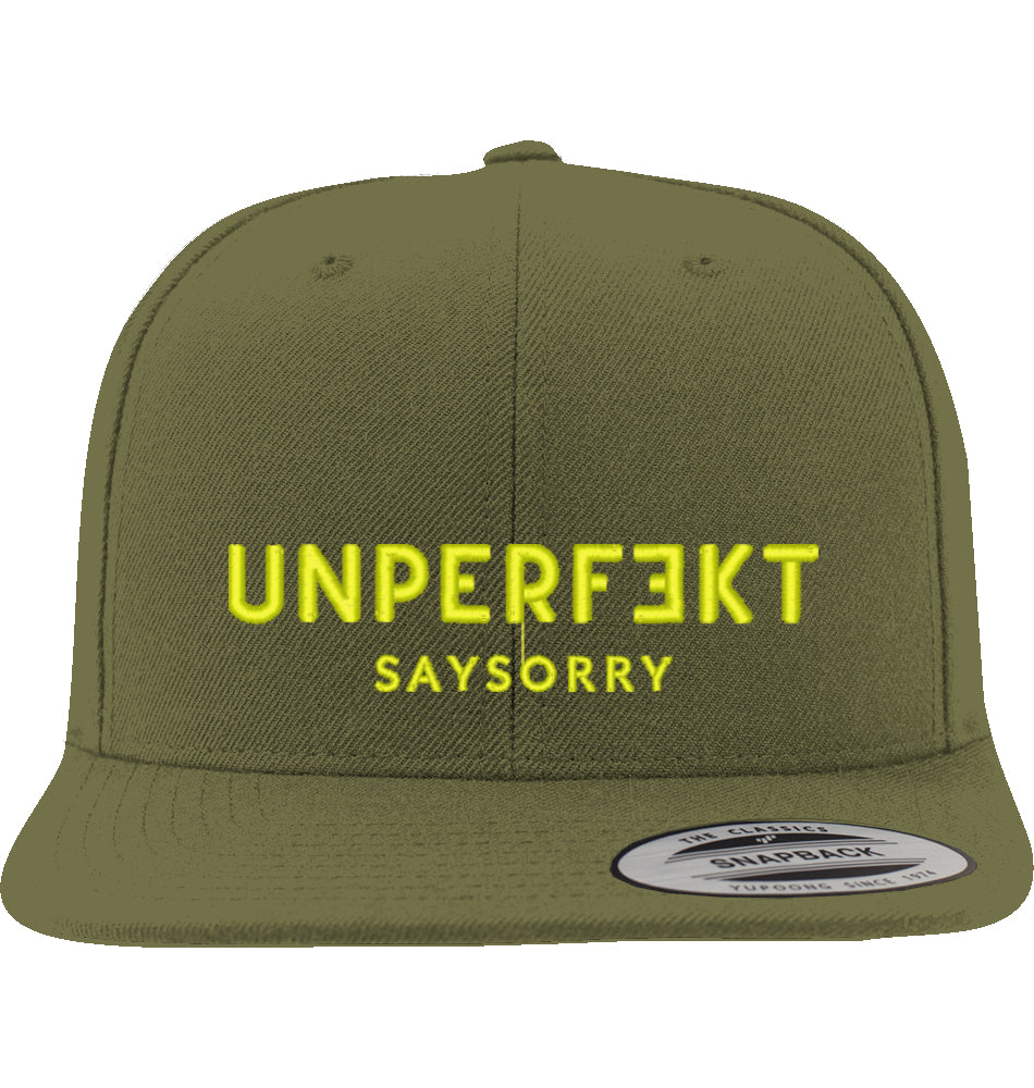 Snapback Cap »Unperfekt ist Neon« hochwertig bestickt
