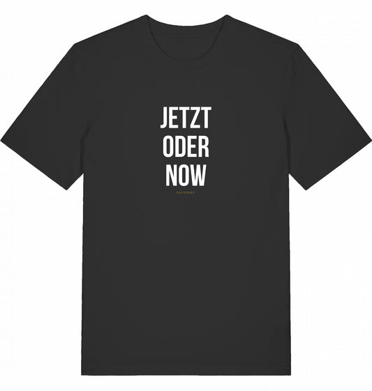 100% Organic Herren Shirt »Jetzt oder Now«