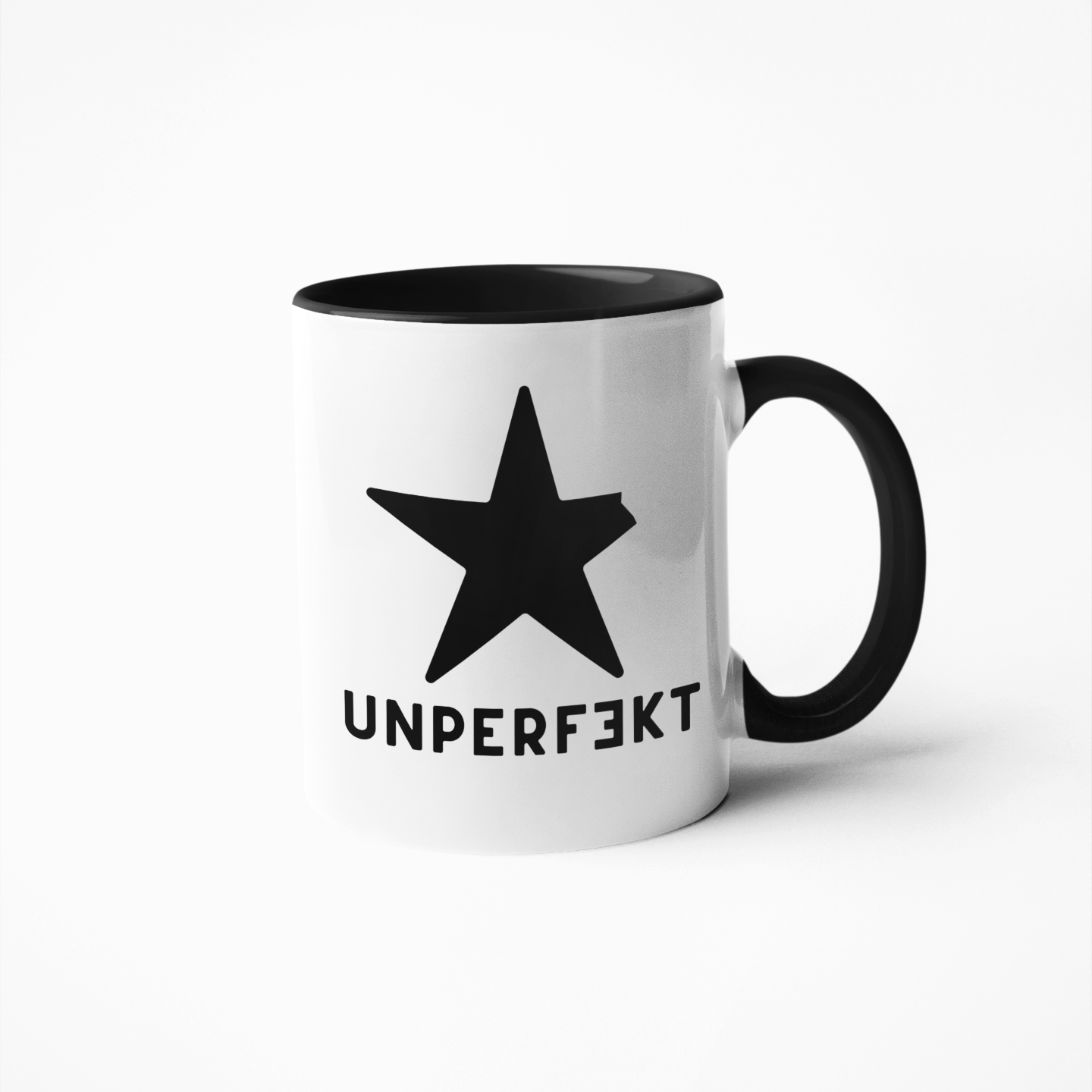 Designer-Tasse Black Edition »Unperfekt Stern«